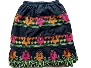 กระโปรงปักลายเอวสูงสำหรับผู้หญิงกระโปรงผ้าฝ้ายปักสไตล์ใหม่ - Product Image 5