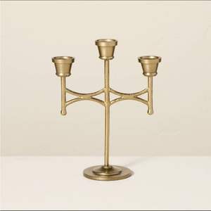 Candelabros modernos de Metal dorado y plateado para Navidad, decoración Interior de lujo, iluminación de mesa de cena romántica, pantalla clásica para el hogar - Product Image 2