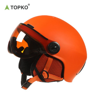 TOPKO-casco de nieve multideporte para hombre y mujer, protector de cabeza de esquí de Snowboard con gafas - Product Image 3