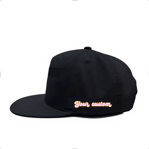 OEM ODM Wholesale Baseball <b>Hats</b> 6 Panel Custom 3D/2D Embroidery Logo <b>Flat</b> Brim Streetstyle Adjustable Outdoor Sport for Man - Product Image 1
