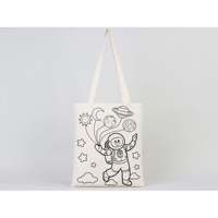 Bolsa de tela de algodón Astronaut Zeppelin con asas, unisex, de carcasa blanda, 14x16 pulgadas, para estudiantes, equipaje de viaje, con cierre y barra de arrastre duraderos