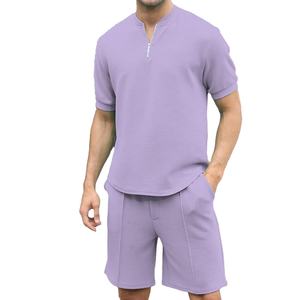 Nueva ropa activa profesional cómoda Etiqueta Privada conjunto de dos piezas ropa activa Hombre Pantalones cortos conjunto ropa deportiva gimnasio Fitness conjunto - Product Image 2