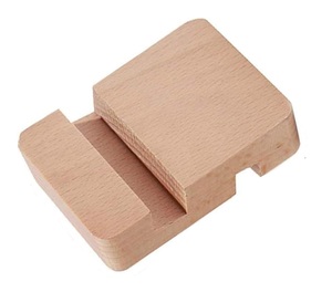 Soporte de Madera para Teléfono Móvil, Soporte para Reloj, Base para Pastel, Organizador, Base Móvil de Madera, Estación de Carga para Mesita de Noche - Product Image 6