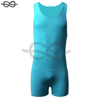 Sous-vêtements pour hommes Justaucorps de sport Short de lutte Combinaison de fitness pour une utilisation active et un confort d'entraînement