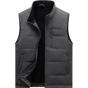 Nueva Chaqueta sin Mangas Ligera y Cálida Personalizada al por Mayor 2025, Chaqueta de Invierno de Talla Grande para Hombre, Chaquetas de Algodón - Product Image 1