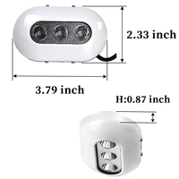 ANHEART - Luz Marina de 12 V IP68 de 9 W, Lámpara LED Sumergible Azul para Barcos, Yates y Embarcaciones