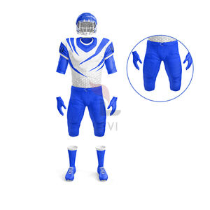 Ensemble de maillots de football américain imprimés par sublimation avec double couche de tissu uniforme grande taille de haute qualité pour homme - Product Image 2