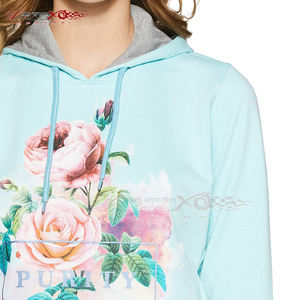 Sudadera con capucha transpirable con gráfico para mujer con aspecto estampado elegante y tela ligera cómoda Sudadera con capucha transpirable para mujer - Product Image 4