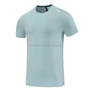 T-shirts avec impression de logo personnalisé, 90% polyester, t-shirt de sport pour homme, t-shirt d'entraînement - Product Image 6