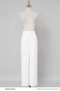 Vietnam Formal Lavender Canvas Pants With Pleated Straight Design And Anti Wrinkle <b>Fabric</b> Oem Service - Product Image 3