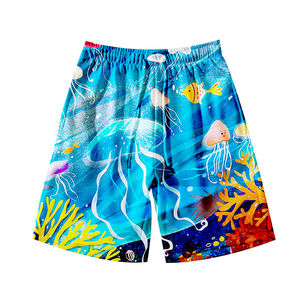 Short de plage personnalisé de qualité supérieure nouveauté Double ceinture maillot de bain respirant séchage rapide coupe-vent 100% Polyester - Product Image 6