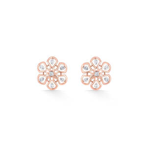 Pendientes de Diamantes con Diseño Floral - Product Image 3
