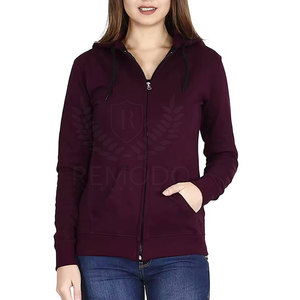Sudadera con Capucha y Cremallera Frontal para Mujer, con Logotipo Personalizado Disponible, Ropa de Calle de Invierno, Tejido Ligero y Transpirable - Product Image 6
