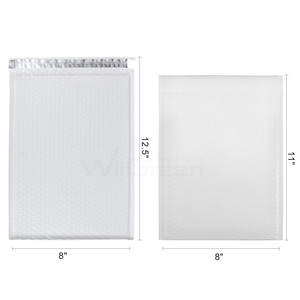 Sobres acolchados de burbujas de polietileno blanco de 9x11 pulgadas para embalaje y envío de regalos de comestibles - Product Image 2