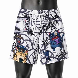 Pantalones Cortos Deportivos Personalizados para Hombre, Pantalones Cortos de Playa con Estampado Urbano, de Secado Rápido, Casuales de Verano, Diseño por Sublimación, OEM, ODM - Product Image 1