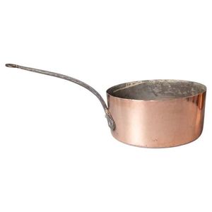 Classic Designed Metal Sauce Pan With Long Handle For Kitchenware Hotelware And Restaurantware Rose Gold Polish Copper Utensils - Product Image 2