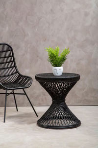 โต๊ะหวายทรงกลมเฟอร์นิเจอร์ในบ้านสำหรับห้องนั่งเล่นหรือกลางแจ้งช่วยเพิ่มการตกแต่งบ้าน - Product Image 5