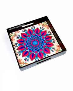 Meilleure vente plateau de service en bois imprimé émaillé personnalisé livraison rapide plateau décoratif de table de cuisine unique plateau de service jetable - Product Image 4