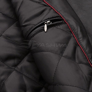 2024 Customized Professional <b>Men's</b> Leather <b>Jackets</b> High Quality Breathable Canvas Stand Collar High Street Eco-Friendly Quick - Product Image 6