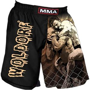 Vente en gros de shorts de combat MMA Design vibrant en couleur évacuant l'humidité et séchage rapide pour grappling et BJJ - Product Image 2