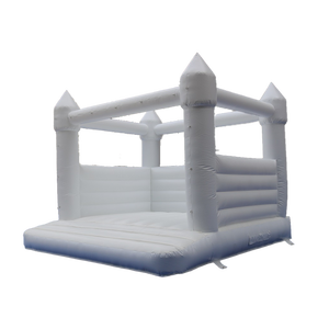 โรงงานจีนขายส่งพองปราสาทเด้งสีขาวขนาดเล็กมินิสีขาวจัมเปอร์บ้านเด้งงานแต่งงานเด็กวัยหัดเดินบ้านตีกลับ - Product Image 1