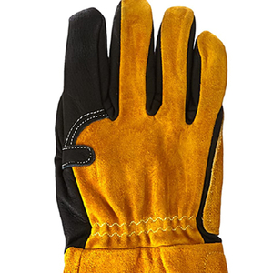 ถุงมือเชื่อมหนังถุงมือบาร์บีคิวทนความร้อน - Product Image 5