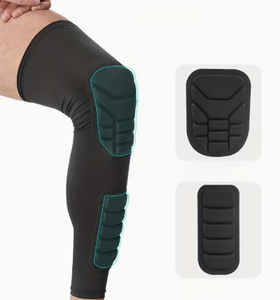 Rodillera Hexagonal de Compresión, Soporte para Pierna, Transpirable, Antideslizante, Protector, Mezcla de Spandex, Unisex, para Correr - Product Image 2