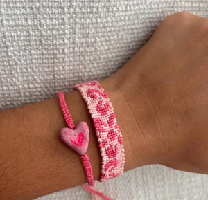 Pink-shaded Alpha Friendship <b>Bracelets</b> <b>String</b> - Trendy - *CUSTOMIZABLE* - Product Image 2