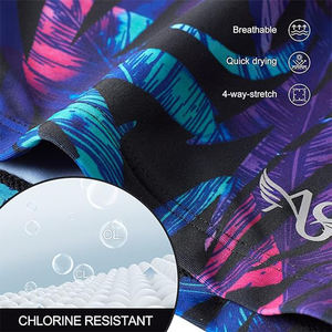 Top Quality Polyester Spandex Fabric Quick Drying Breathable Swimming <b>Trunks</b> Summer Swimming Boxer - Product Image 3