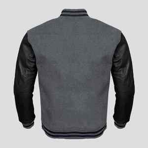 Veste de baseball universitaire Streetwear personnalisée pour hommes Bombardier en laine College Letterman Vêtements d'extérieur Logo sur le devant Toile Style enduit de tissu - Product Image 6