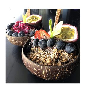 Tazón de Coco Natural Hecho a Mano, Ecológico, Minimalista, con Acabado Dorado 99, Ideal para Regalos, Superventas - Product Image 2