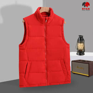 Chaleco Acolchado Cortavientos Personalizado Ryan Pro Gear para Hombre con Tela de Lana Peinada, Transpirable y Antipilling, Opciones de Logotipo OEM - Product Image 3