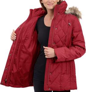 Vestes longues en peluche ODM fabriquées en usine pour femmes Logo personnalisé fabriqué à partir du meilleur matériau matelassé à l'intérieur chaud pour l'hiver - Product Image 2