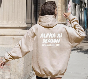 Sudadera Sorority So Foxy - Sudadera Color Bronceado con Estampado Inflado - Product Image 4