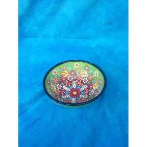 Bol en dentelle en céramique 10cm Bouteille décorative Design artisanal unique - Product Image 1