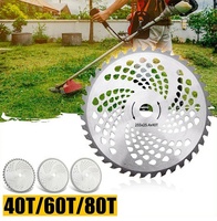 Lame de tête de débroussailleuse durable à 40-80 dents, disque de coupe pour débroussailleuse à bois, compatible avec tondeuse à gazon, pièce de rechange pour outil de jardinage