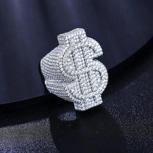 Bague de Fiançailles et de Mariage en Argent Sterling 925 de Haute Qualité, Style Hip Hop, avec Diamants, pour Hommes et Femmes - Vente en Gros de Bijoux Fins - Product Image 3