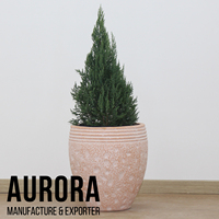 Vases en fibrociment écologiques et abordables pour la maison et le jardin - Fabrication artisanale durable et légère avec trous de drainage