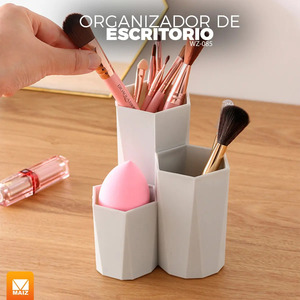 <b>Makeup</b> Brush <b>Holder</b> Organizer for Cosmetics and Vanity - Assorted Colors - Product Image 2