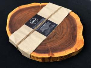 Direct Factory Sale Customisable Logo Printed Eco-Friendly Round Country Style Wood Chopping <b>Board</b> India Kitchenware - Product Image 6