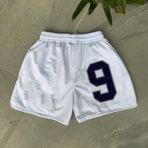 Fabricante personalizado Impresión logotipo Bermudas pantalones de gran tamaño deporte Unisex poliéster pantalones de chándal malla pantalones cortos para hombre - Product Image 5