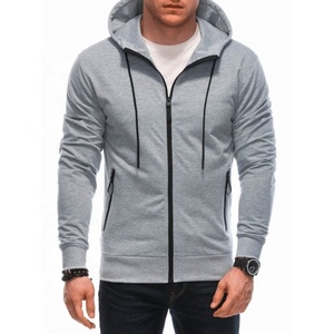 2024 Premium Trend Tallas grandes Sudadera con cremallera para hombre Servicio OEM personalizado 100% Algodón pesado Bordado Invierno Esencial - Product Image 1