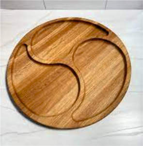 Plateau de service en bois design pour restaurant - Product Image 1