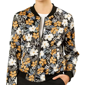 <b>Women</b> Bomber <b>Jacket</b> Custom <b>Lightweight</b> Nylon Streetwear Outerwear Fashion OEM Factory Manufacturer Supplier - Product Image 1