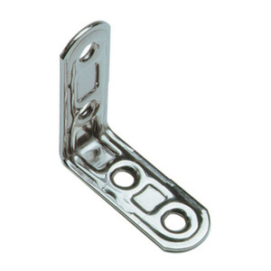 Lastrina Inox Angolare a 4 Fori Art. Dimensioni 164 pollici, mm.50x50 - Product Image 1