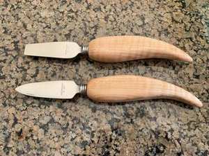 ชุดมีดสแตนเลสสตีลเคลือบทองแบบพรีเมี่ยมชุดมีด3ชิ้นทำจากกระจกที่สมบูรณ์แบบอุปกรณ์บนโต๊ะอาหารที่มีสไตล์สำหรับชีส - Product Image 4