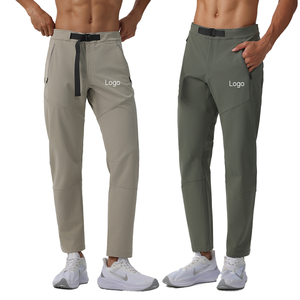 Pantalon de jogging décontracté sportif XL pour homme Pantalon de gym taille moyenne à séchage rapide de haute qualité avec ouverture à glissière et cordon de serrage plat - Product Image 1