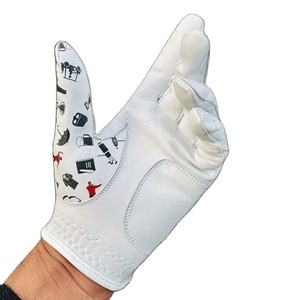 High Quality Premium Soft Breathable Fabric Golf <b>Gloves</b> <b>Moisture</b> Wicking Adjustable Wrist Strap Full Finger Sports Fishing - Product Image 1