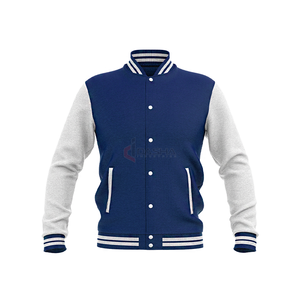 Print Embroidered Letterman <b>Baseball</b> Bomber <b>Jacket</b> <b>Mens</b> Wholesale High Quality Canvas Stand Collar - Product Image 2