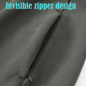 Alta calidad pesado algodón mezclado bolsillos laterales Sudadera con capucha sudaderas Unisex venta al por mayor personalizado Invisible bolsillo Sudadera con capucha hombres - Product Image 6